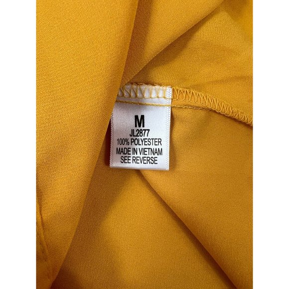 Ups & Downs Women's Mustard Sleeveless Blouse - Picture 4 of 6